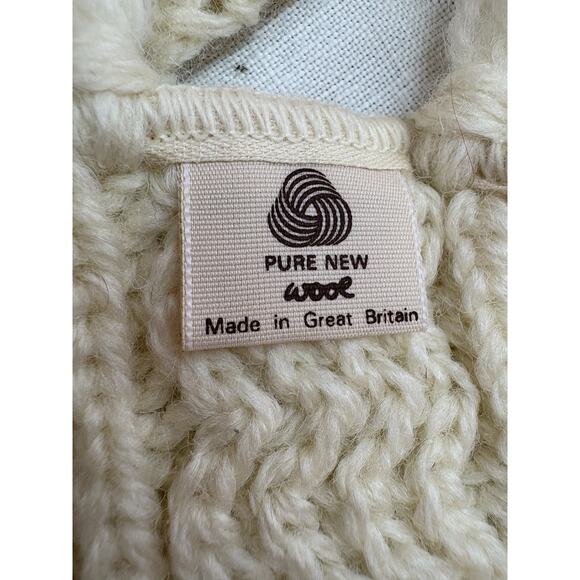 Irish Aran Wool Winter Set Sweater Scarves Mittens Hat Hackett Turpin Ireland - Picture 14 of 16